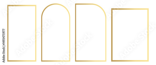 Elegant Gold Outline Frames