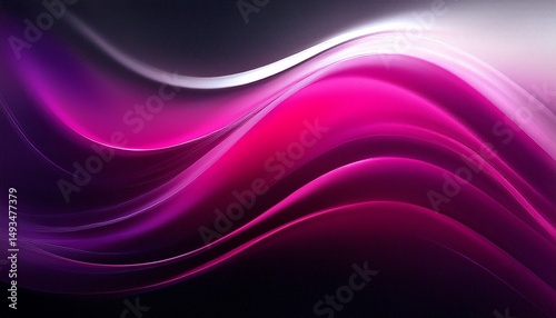 Wallpaper Mural black deep dark raspberry purple fuchsia magenta pink white abstract background color gradient ombre blurred wave grain noise mesh particle bright light glitter glow shine neon metallic foil design Torontodigital.ca