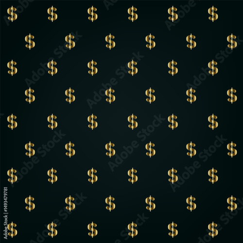  The rich golden gradient enhances the symbol curves, making it ideal for upscale finance, banking, or investment visuals. vector illustration