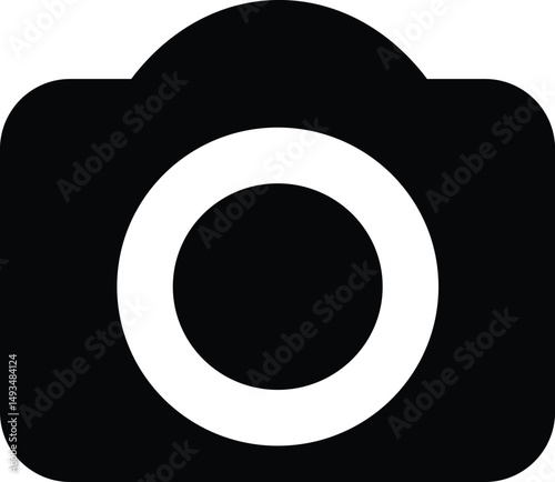 Camera icon set. Photo camera in flat style. Vector
