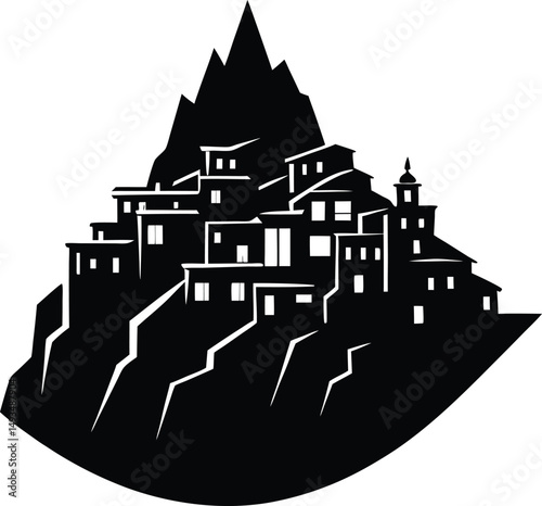 vector illustration of a castle
