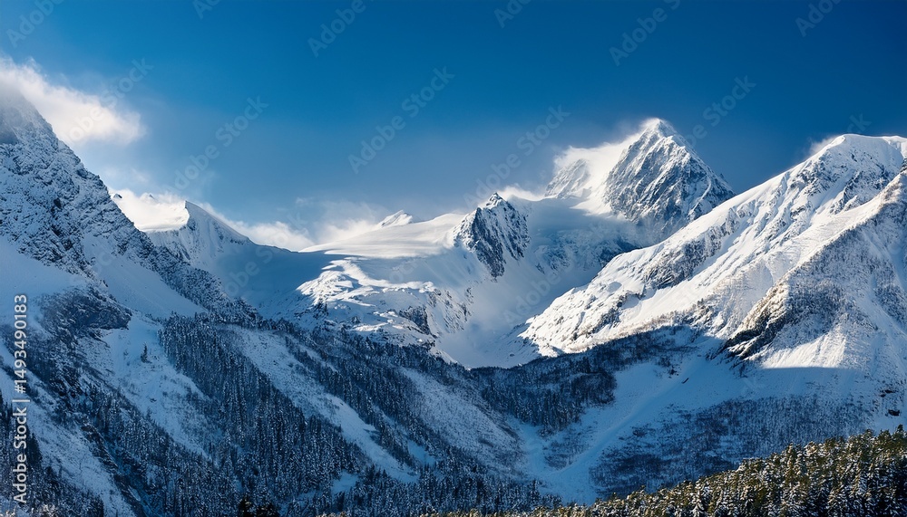 custom made wallpaper toronto digitalsnow covered mountains in winter