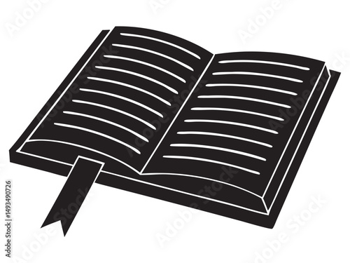 Book set icon, Book silhouette vector illustration.on white background
