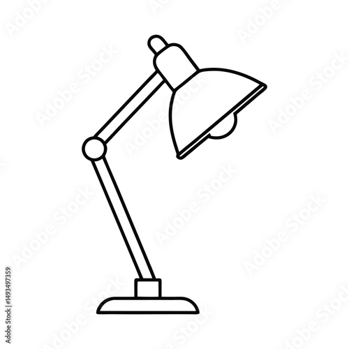 Adobe Illustrator Artwork Table Lamp Line Art