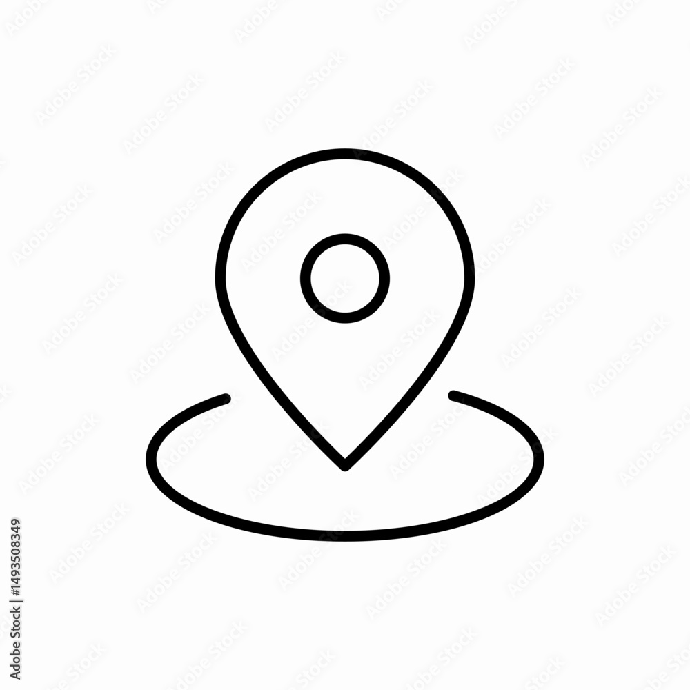Naklejka premium Location destination marker point icon vector sign