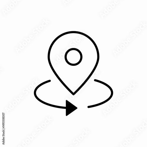Location marker business point icon vector sign