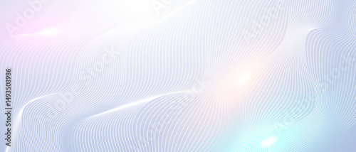 Minimal abstract background with smooth flowing lines