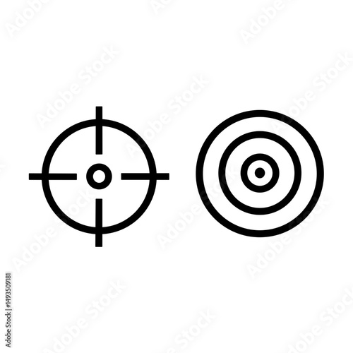 vector collection of goal and target icons