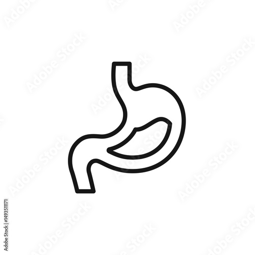 stomach icon. stomach Symbol sign for mobile concept and web design. Vector icon, Logo illustration, Vector graphics