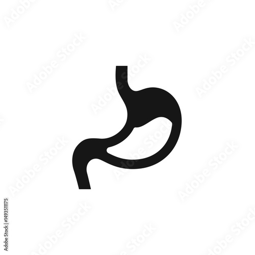 stomach icon. stomach Symbol sign for mobile concept and web design. Vector icon, Logo illustration, Vector graphics