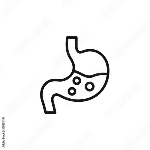 stomach icon. stomach Symbol sign for mobile concept and web design. Vector icon, Logo illustration, Vector graphics