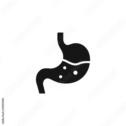 stomach icon. stomach Symbol sign for mobile concept and web design. Vector icon, Logo illustration, Vector graphics