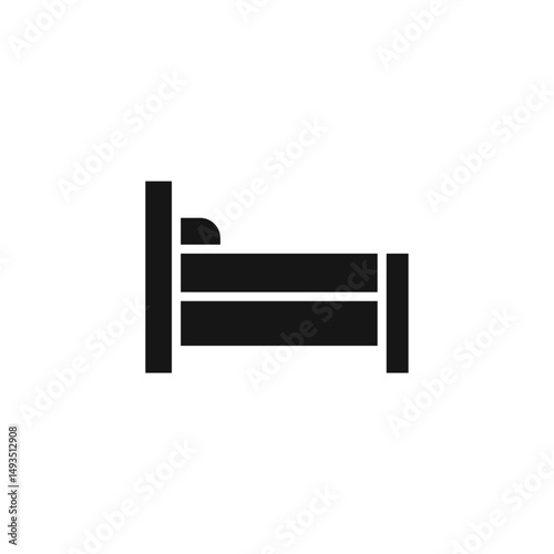 bed icon. bed Symbol sign for mobile concept and web design. Vector icon, Logo illustration, Vector graphics