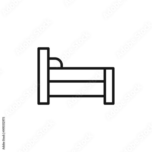 bed icon. bed Symbol sign for mobile concept and web design. Vector icon, Logo illustration, Vector graphics