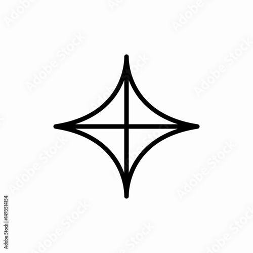 Premium diamond quality star icon vector sign