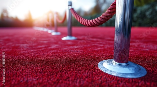 Red carpet barrier