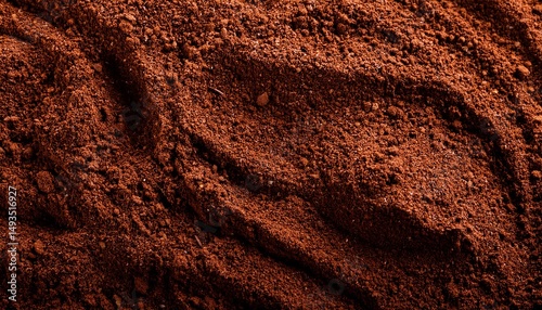 ground coffee texture background close up