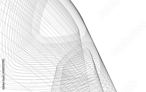 architecture building abstract vector illustration