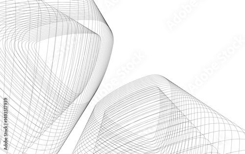 architecture building abstract vector illustration