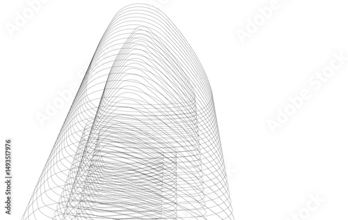 architecture building abstract vector illustration