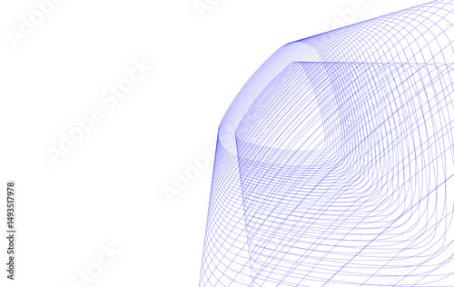 architecture building abstract vector illustration