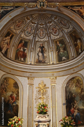Cuadro en lienzo Basilica Sant'Antonino - Sorrente en Italie