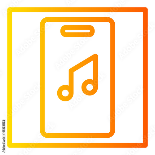 music app gradient icon