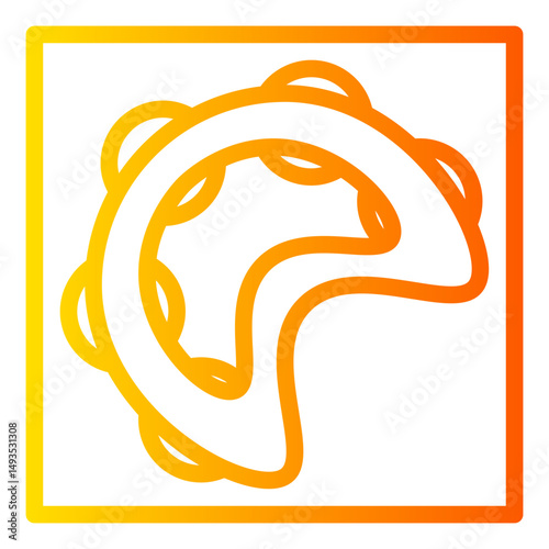 tambourine gradient icon