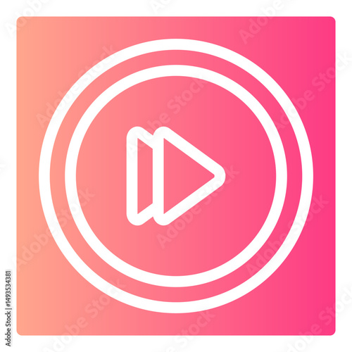 forward button gradient icon