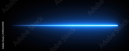 Moving blue light streak ray 