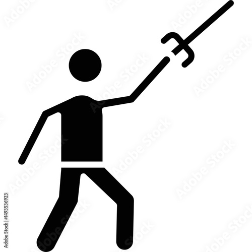 Fencing Icon Vector Element
