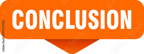 conclusion sticker. conclusion sign on transparent background