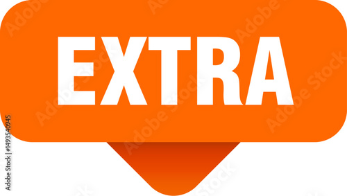 extra sticker. extra sign on transparent background
