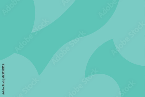 Abstract composition of turquoise overlays on a white background suitable for various design projects