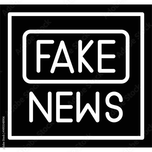 Fake News Icon Vector Element