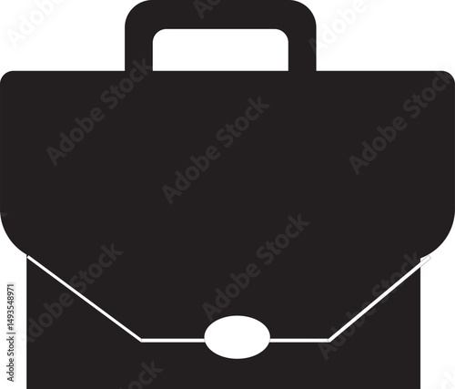 Briefcase Icon - Business Portfolio Vector Illustration

