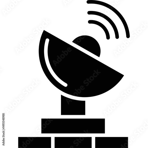 Satellite Dish Icon Vector Element