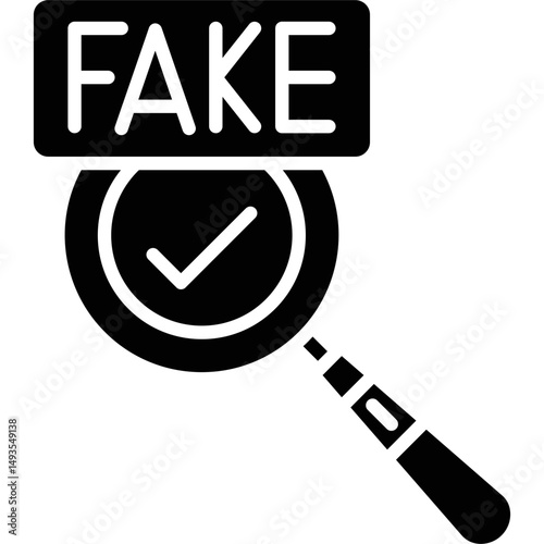 Fake Icon Vector Element