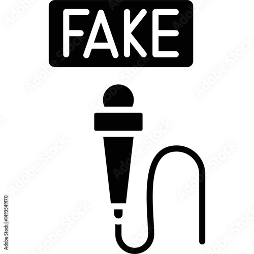 Fake News Icon Vector Element