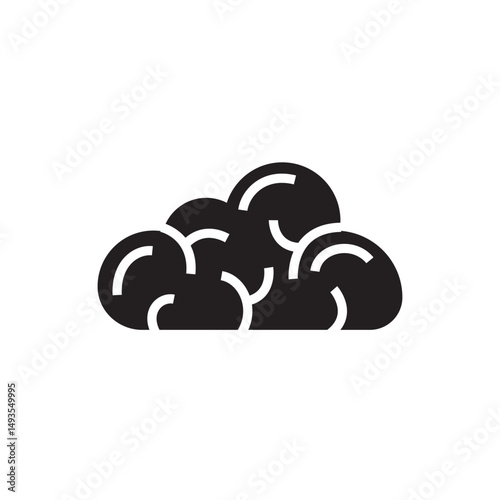 human brain icon. brain mind idea creativity image.