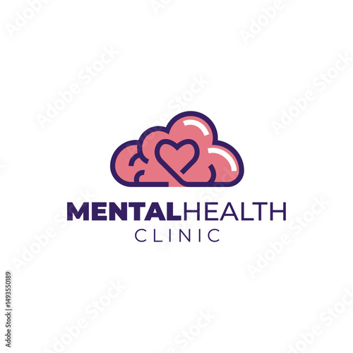 Simple Mental Health Logo Design. Psychology Therapy Logo, Icon, Symbol, Vector, Design Inspiration.