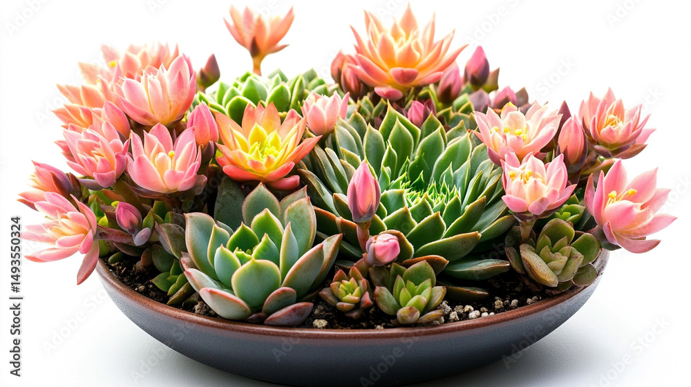 Obraz premium Artistic arrangement of succulents in a pot