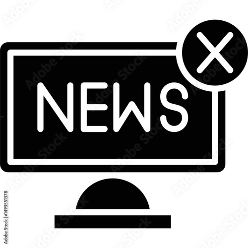 Fake News Icon Vector Element