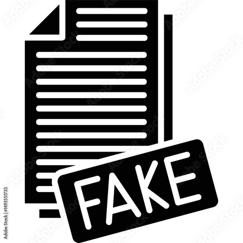 Fake Icon Vector Element