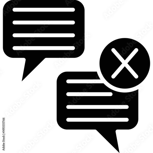 Dispute Icon Vector Element