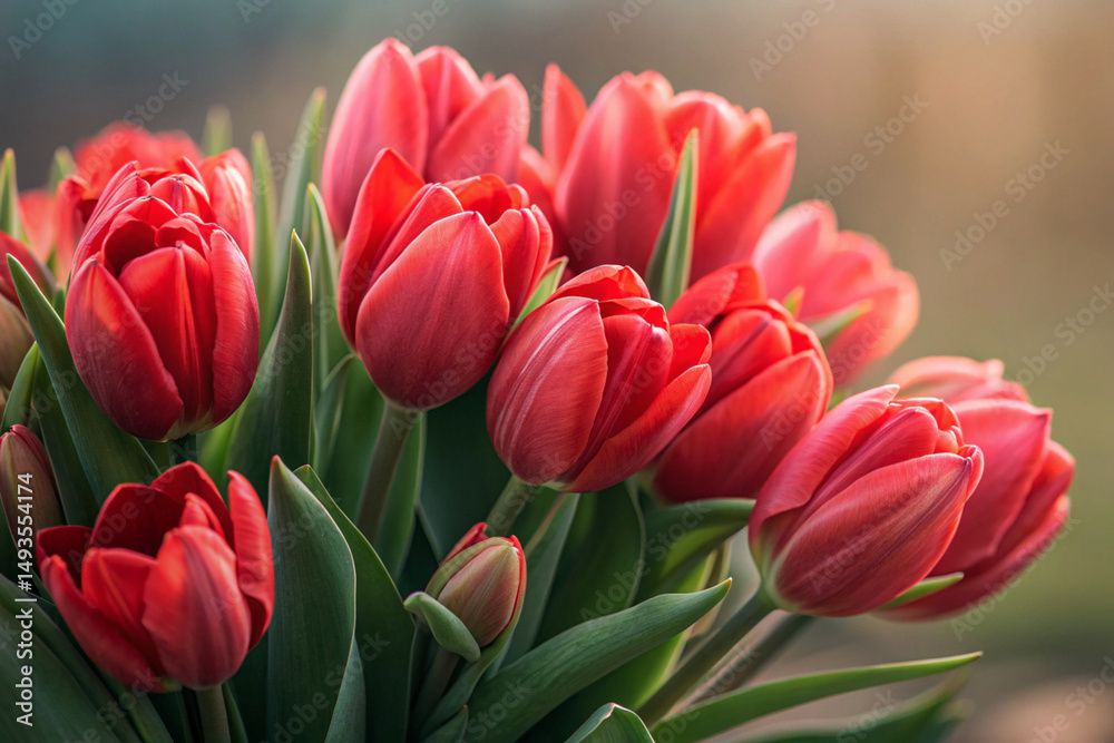 Obraz premium Tulip very close view 