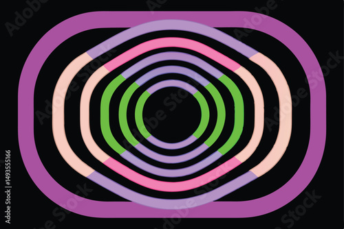 Colorful layered geometric abstract design with transparency suitable for various creative projects