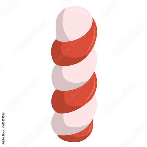Red white marshmallow for sweet party