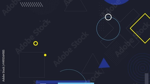 dark background with moving lines, 4K, loop