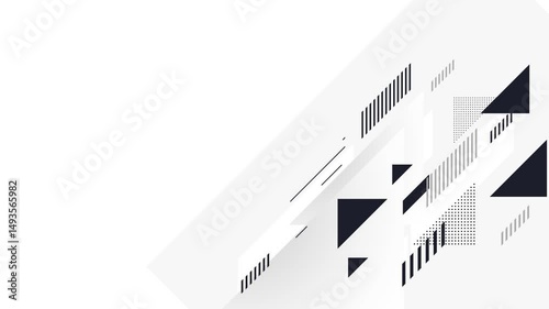 white background with moving lines, 4K, loop
